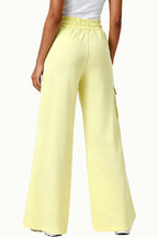 Unique Cargo Style Multi-Pocket Wide-Leg Women's Sports Pants