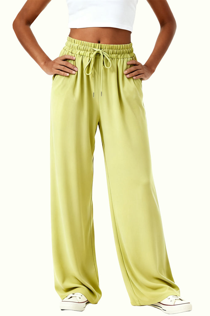 High-Waist Drawstring Loose Fit Fashion Casual Women's Sports Pants