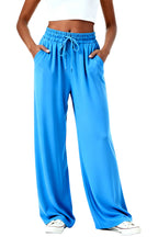 Bright Dynamic Loose Wide-Leg Women's Sports Pants