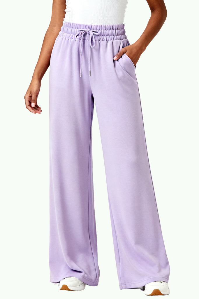Gentle Temperament Wide-Leg Women's Sports Pants