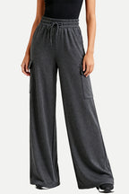 Women's Multi-Pocket Elastic Waist Loose Casual Sports Pants