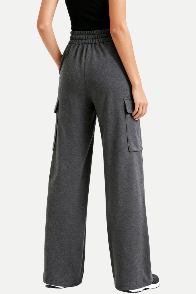 Women's Multi-Pocket Elastic Waist Loose Casual Sports Pants
