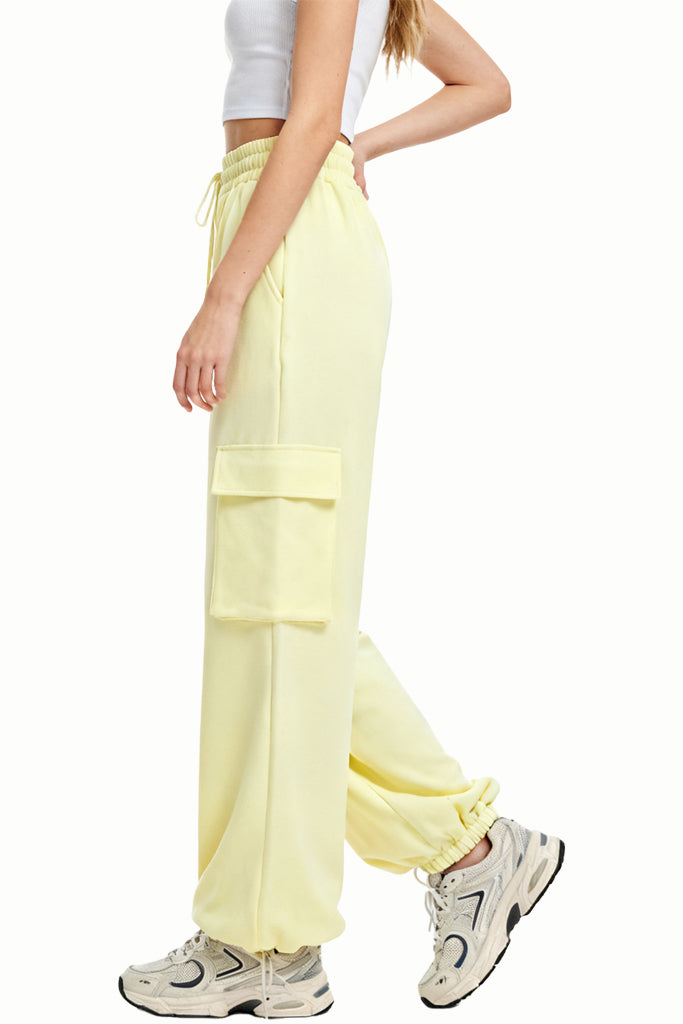 Energetic Style Multi-Pocket Loose Fit Women's Sports Pants