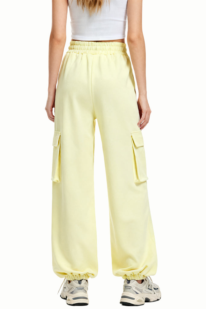 Energetic Style Multi-Pocket Loose Fit Women's Sports Pants