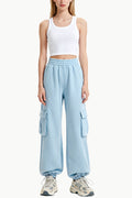 Fresh Style High-Waist Drawstring Women's Sports Pants