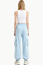 Fresh Style High-Waist Drawstring Women's Sports Pants