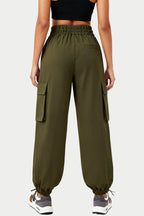 Retro Style High-Waist Drawstring Versatile Women's Sports Pants