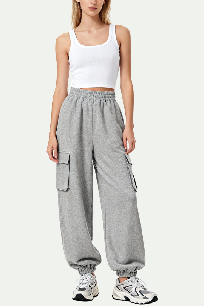 Sleek Cut Multi-Pocket Women's Sports Pants