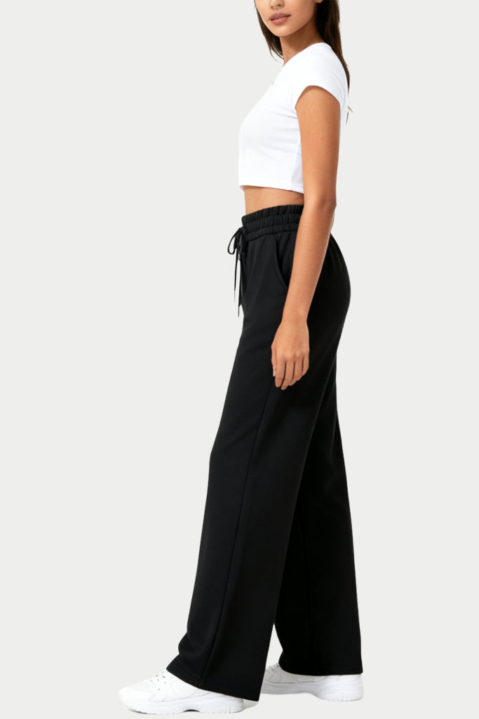 Women's Minimalist Solid Color Loose Comfortable Sports Pants