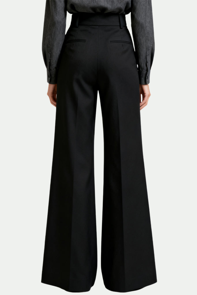 Women's Sleek Cut Wide-Leg Loose Trousers