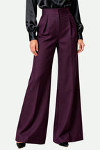 Women's Drapey Loose High-Waist Wide-Leg Exquisite Cut Trousers