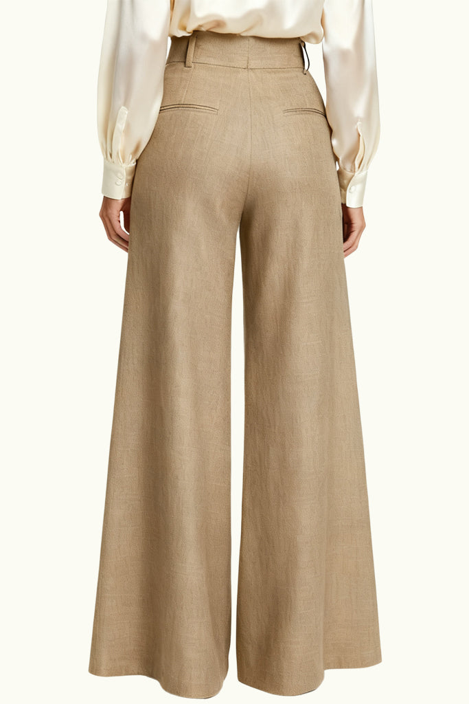 Women's Sleek Line High-Waist Wide-Leg Tailored Trousers