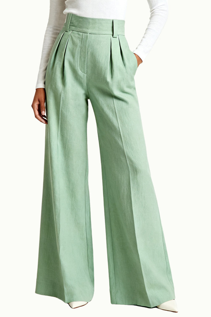 Women's Fresh Style High-Waist Wide-Leg Loose Trousers