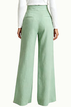 Women's Fresh Style High-Waist Wide-Leg Loose Trousers