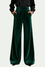 Women's High-Waist Wide-Leg Loose Drapey Casual Temperament Fashion Trousers