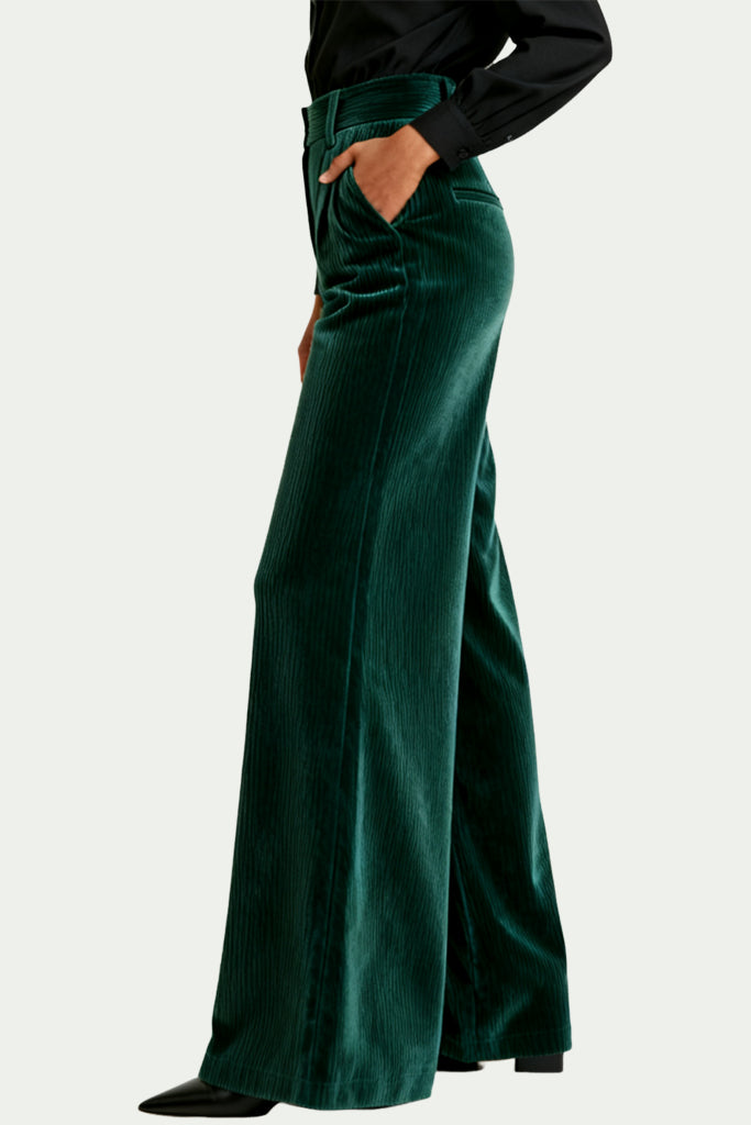 Women's High-Waist Wide-Leg Loose Drapey Casual Temperament Fashion Trousers
