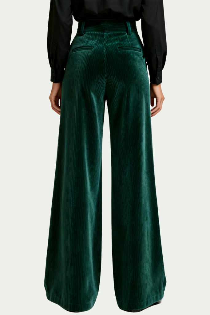 Women's High-Waist Wide-Leg Loose Drapey Casual Temperament Fashion Trousers