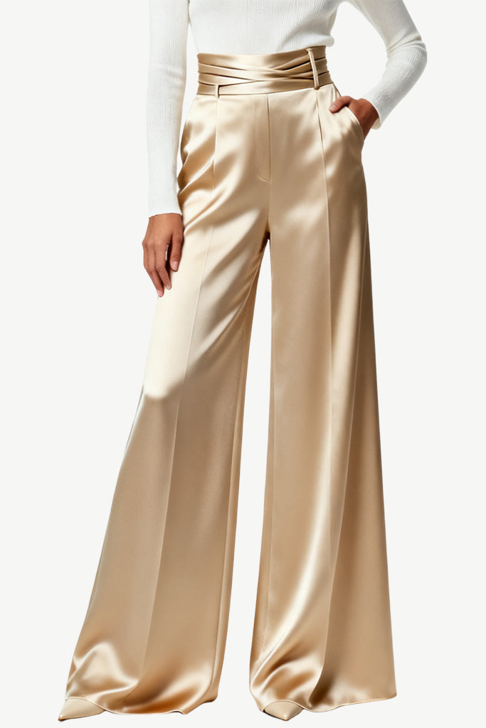 Women's Wide-Leg Daily Commuter Date Versatile Trousers