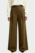Women's Light Luxury Texture High-Waist Wide-Leg Loose Fashion Trousers