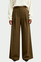 Women's Light Luxury Texture High-Waist Wide-Leg Loose Fashion Trousers