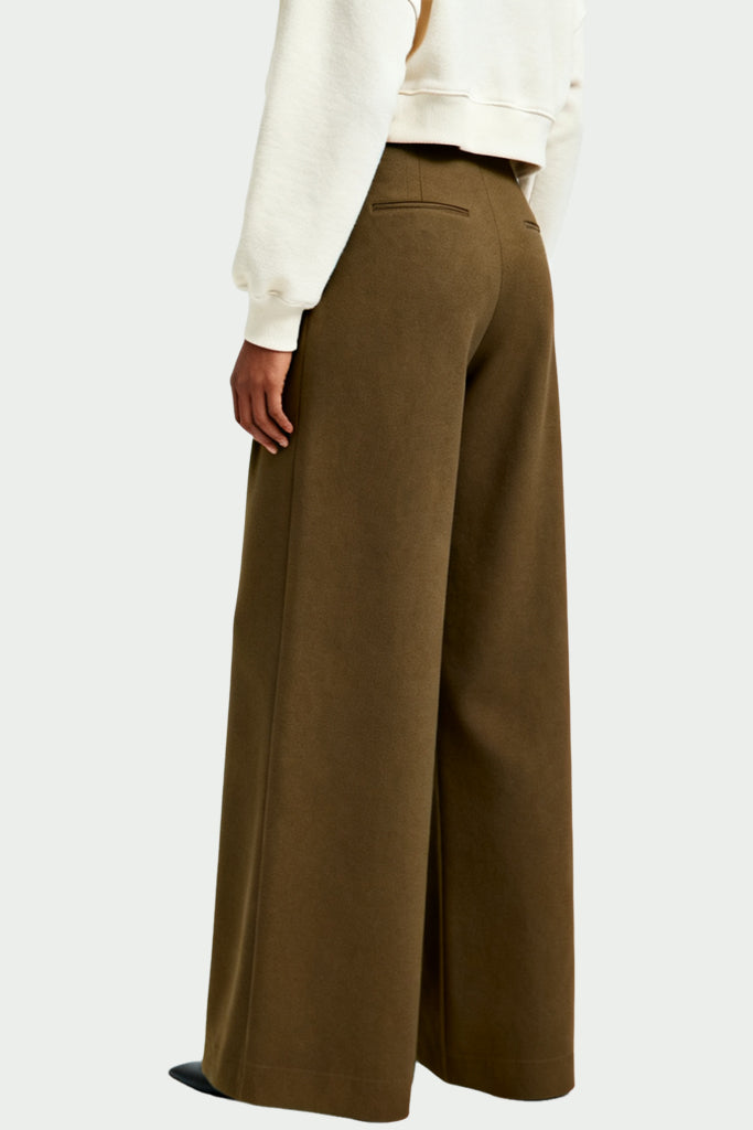 Women's Light Luxury Texture High-Waist Wide-Leg Loose Fashion Trousers