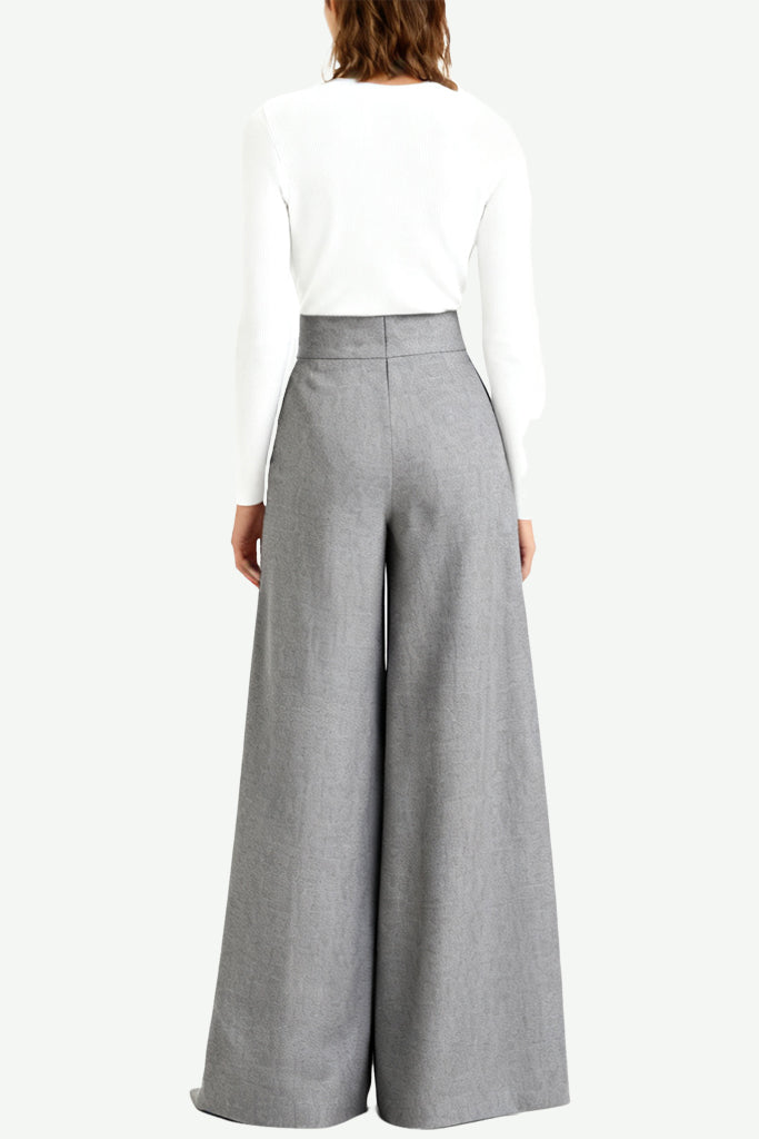 Women's Minimalist Elegant High-Waist Wide-Leg Loose Versatile Trousers