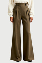 Women's Lazy Casual High-Waist Wide-Leg Home Leisure Trousers