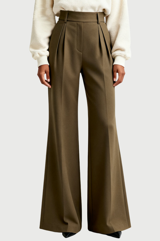 Women's Lazy Casual High-Waist Wide-Leg Home Leisure Trousers