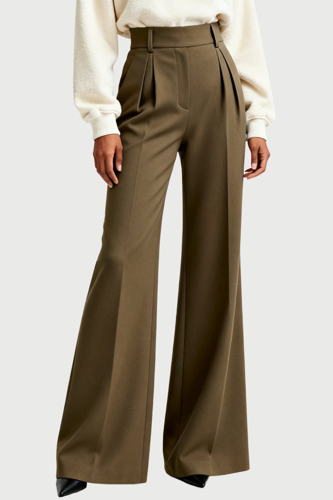Women's Lazy Casual High-Waist Wide-Leg Home Leisure Trousers