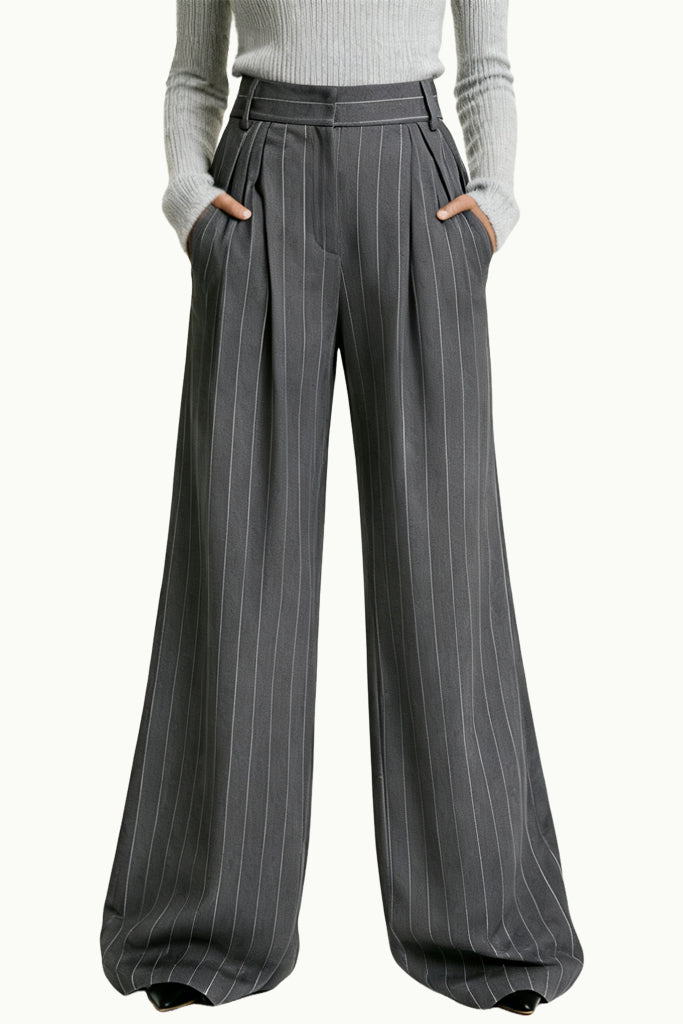 Women's Elegant Temperament High-Waist Wide-Leg Loose Versatile Pants