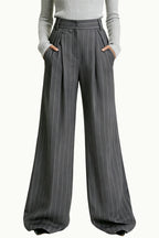 Women's Elegant Temperament High-Waist Wide-Leg Loose Versatile Pants