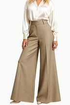 Women's Wide-Leg Office Commuter Loose Temperament Trousers