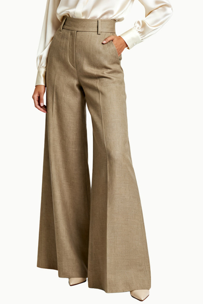 Women's Wide-Leg Office Commuter Loose Temperament Trousers