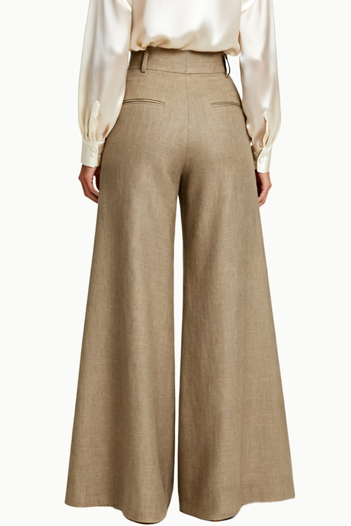 Women's Wide-Leg Office Commuter Loose Temperament Trousers