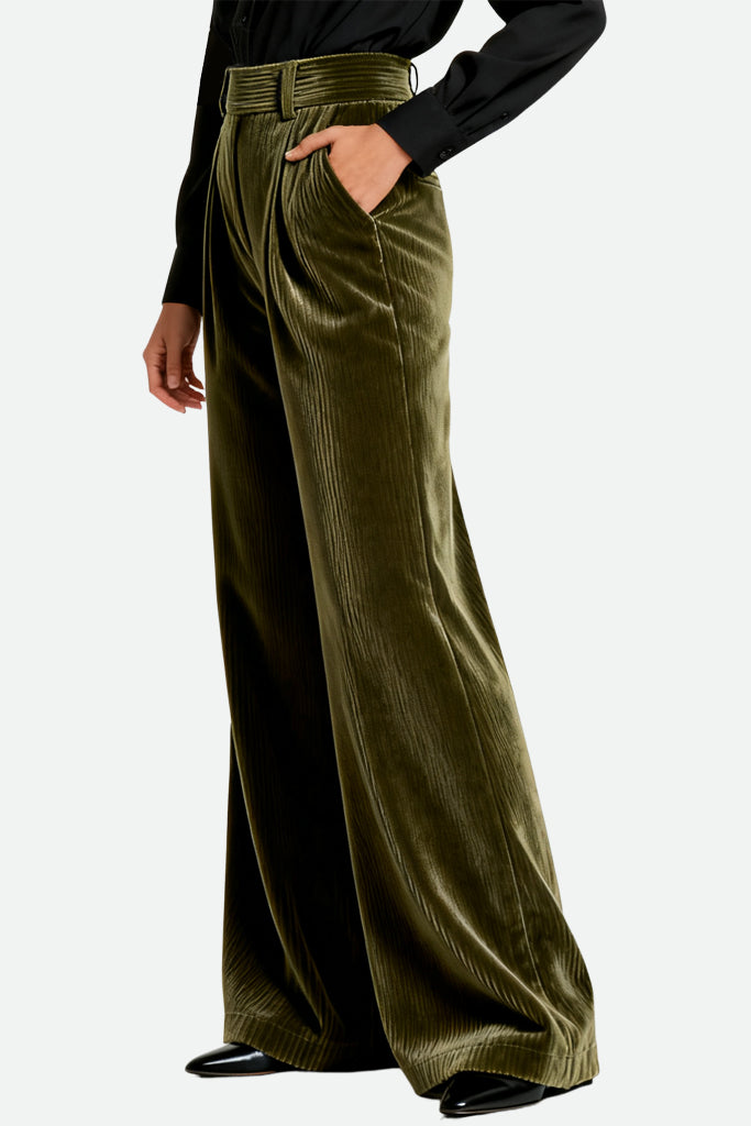 Women's Soft Drapey High-Waist Wide-Leg Tailored Trousers