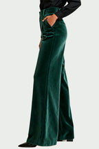Exquisite Pleated Design Loose Daily Comfortable Trousers