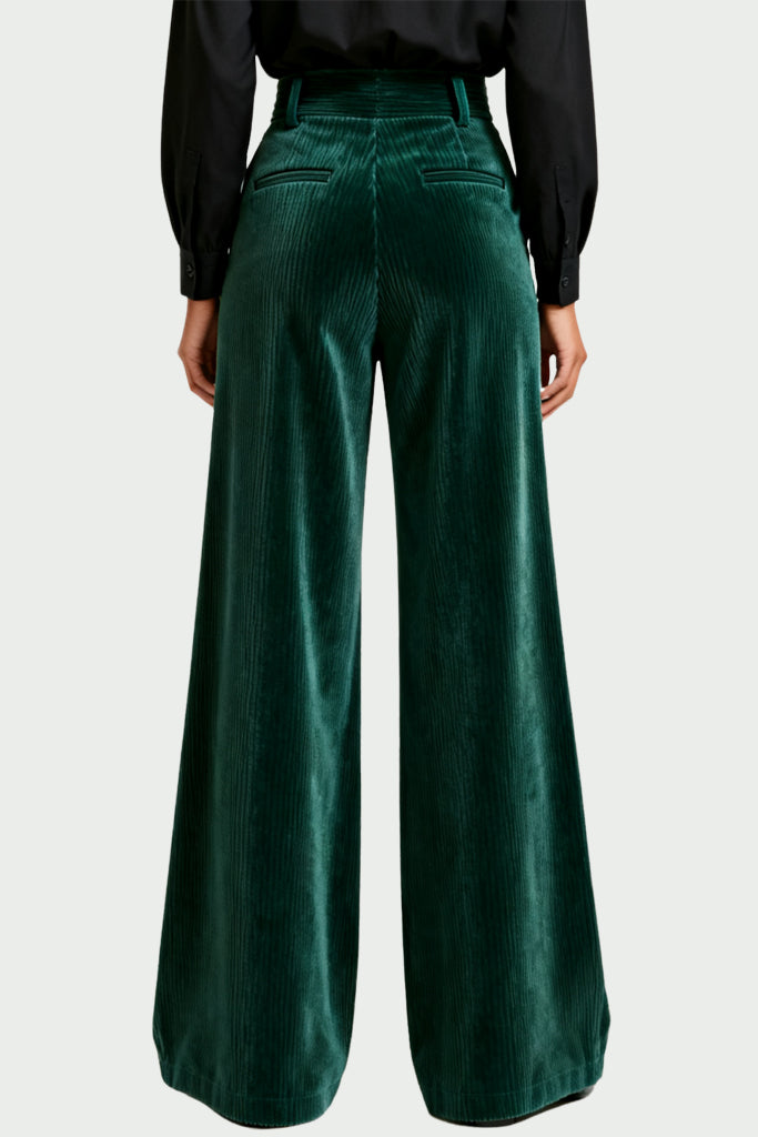 Exquisite Pleated Design Loose Daily Comfortable Trousers