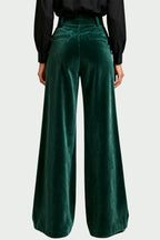 Exquisite Pleated Design Loose Daily Comfortable Trousers