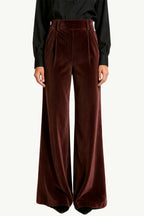 Women's High-Waist Wide-Leg Casual Temperament Fashion Trousers