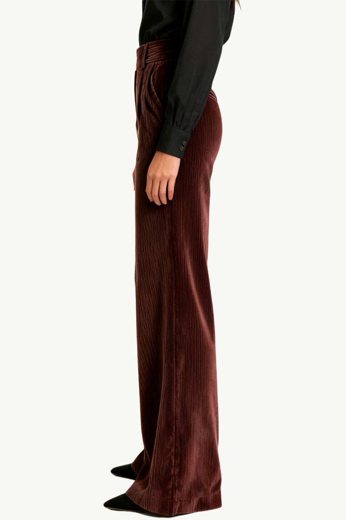 Women's High-Waist Wide-Leg Casual Temperament Fashion Trousers