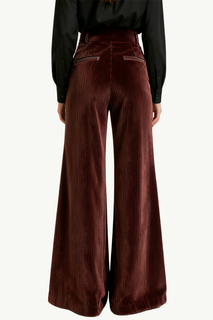 Women's High-Waist Wide-Leg Casual Temperament Fashion Trousers