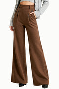 Women's Wide-Leg Sleek Cut Commuter Versatile Trousers