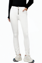 Simple White Women's Pencil Skinny Jeans