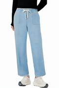 High Quality Blue Loose Drawstring Fashion High Waist Jeans