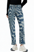 Comfortable and High Quality Personalized Colorblocked Women's Jeans