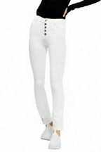 Simple White Women's Pencil Skinny Jeans