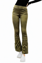 Women's Brown Mid-Rise Loose Flared Jeans