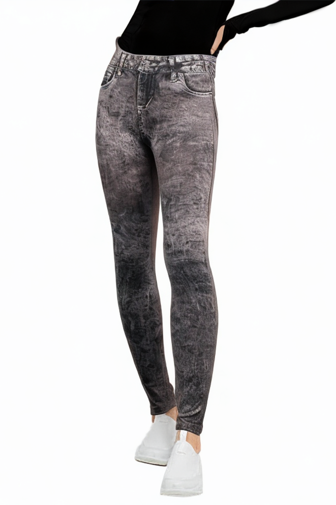 Comfortable High-rise Skinny Jeans with Tummy-control and Hip-lifting Design
