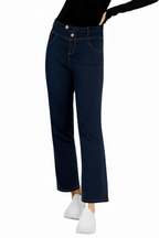 Regular Fit High Rise Straight Breathable Luxury Jeans