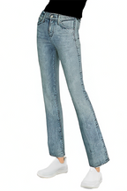 Tight Elastic Large Size Solid Color Washed Wide Leg Flared Pants